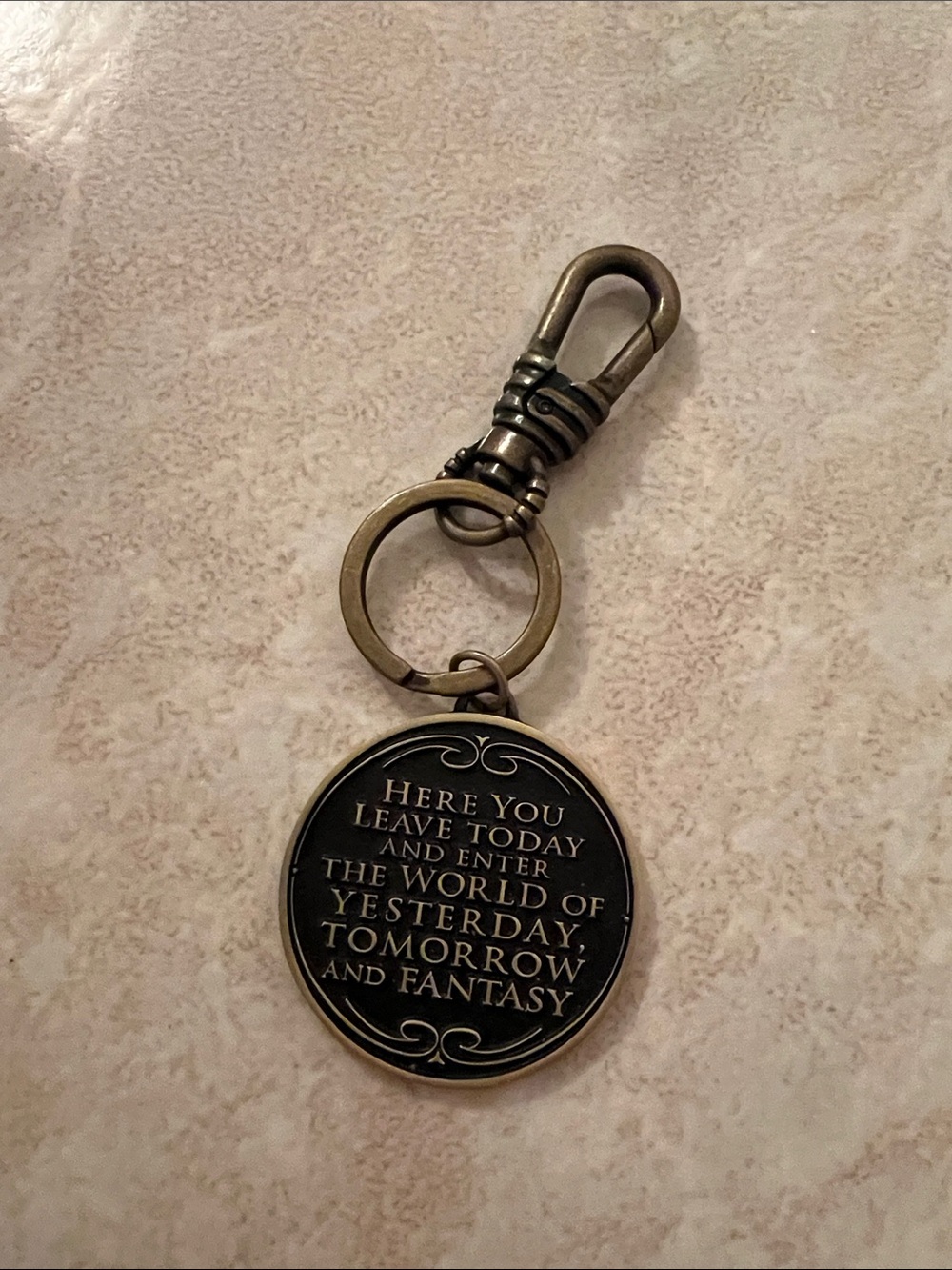 Disney world sign key ring